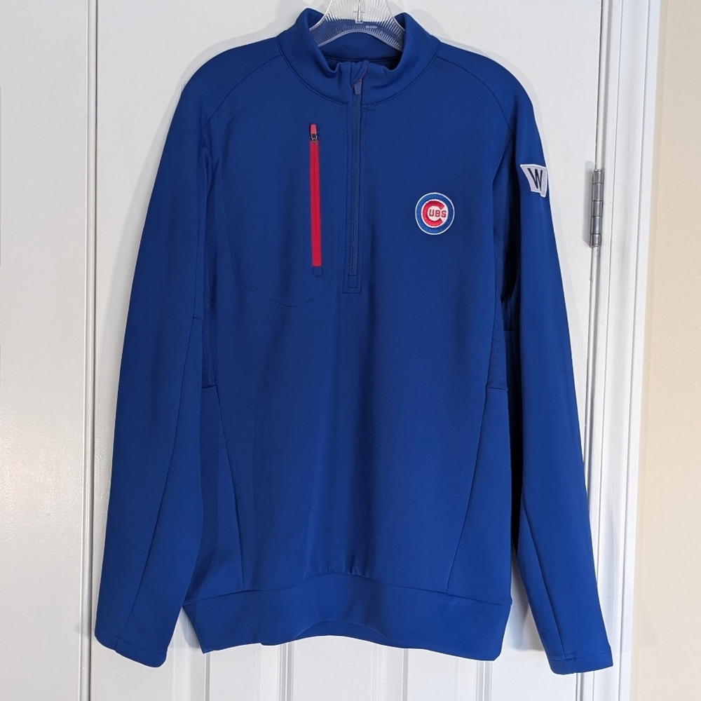 Antigua Men's CHICAGO CUBS 1/4 Zip Pullover Sz M - Picture 2 of 12